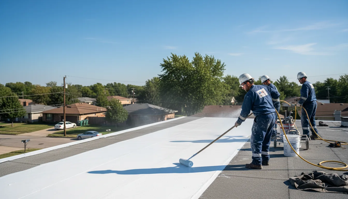 Commercial roof coating in Lawtons, NY near me